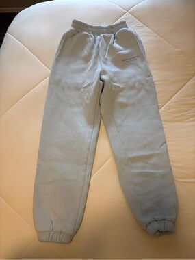 Comfrt Pastel Blue Oversized Fleece Sweatpants